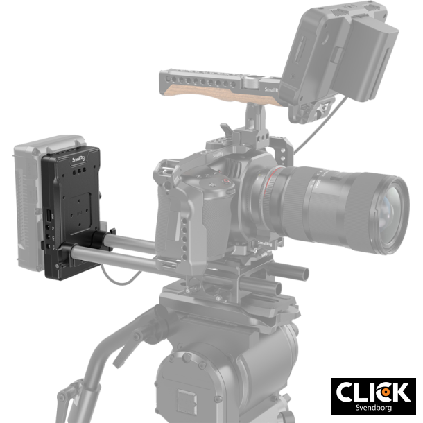 SmallRig 3203 Battery Adapter Plate V-Mount w Dual 15mm Rod Clamp