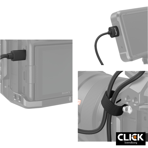 SmallRig 3043 HDMI Cable Ultra Slim 4K 55cm (D to A)