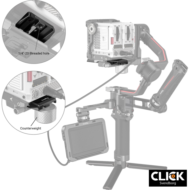 SmallRig 3158 QR-Plate for DJI RS 2/ RSC 2/ Ronin S Manfrotto