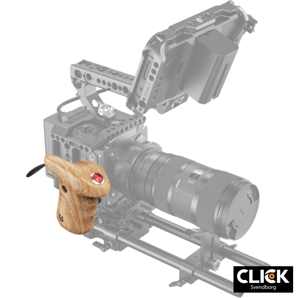 SmallRig 3324 Rosette Side Handle Wood with Record Start/Stop Remote Trigger