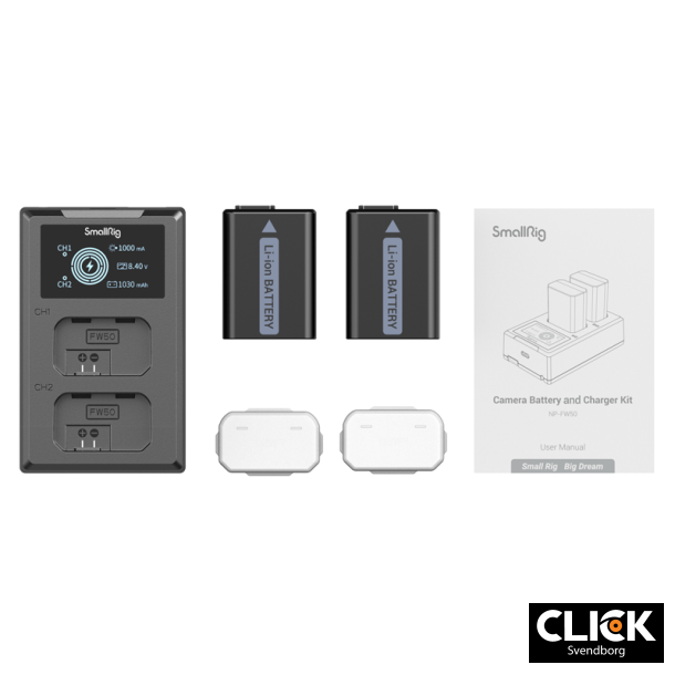 SmallRig 3818 NP-FW50 Battery &amp; Charger Kit