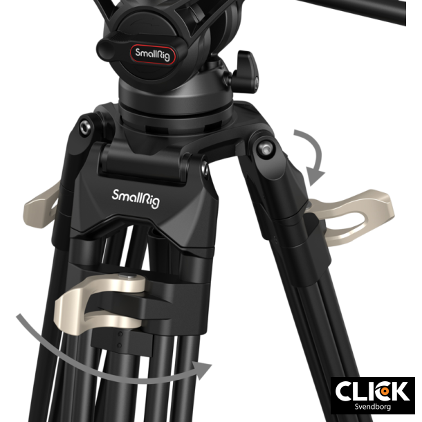 SmallRig 3751 Video Tripod Heavy-Duty with Fluid Head AD-01