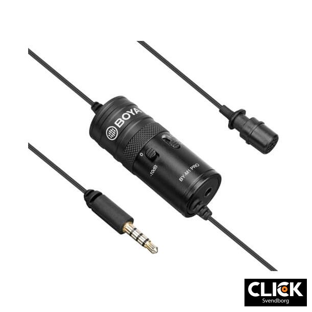 BOYA BY-M1 Pro Knaphuls Lavalier Mikrofon 3.5mm 6m.