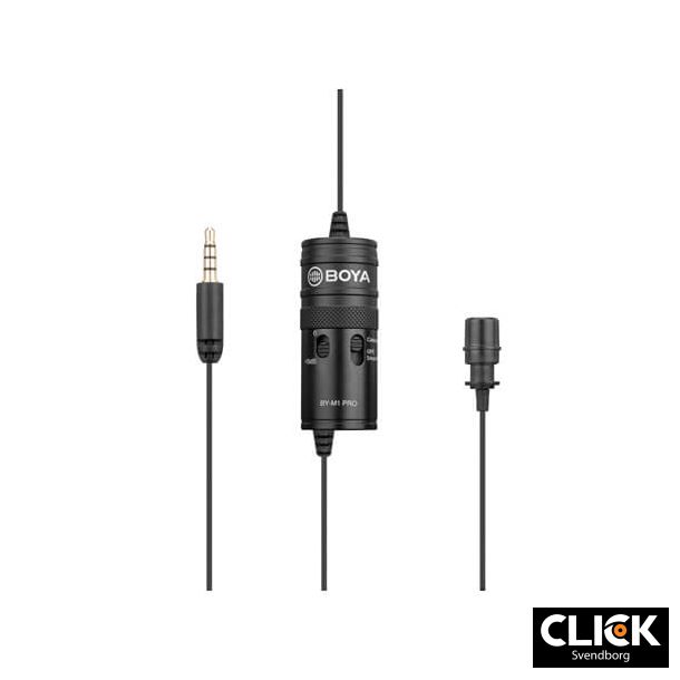 BOYA BY-M1 Pro Knaphuls Lavalier Mikrofon 3.5mm 6m.