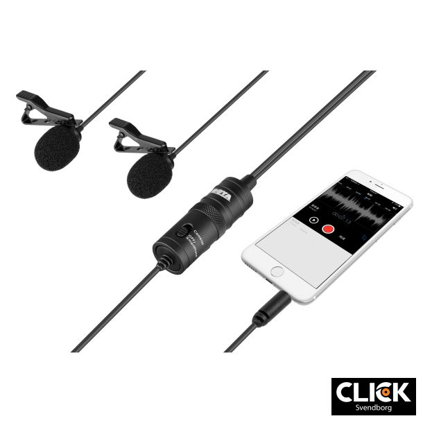 BOYA BY-M1DM Dual Knaphuls Mikrofon 
