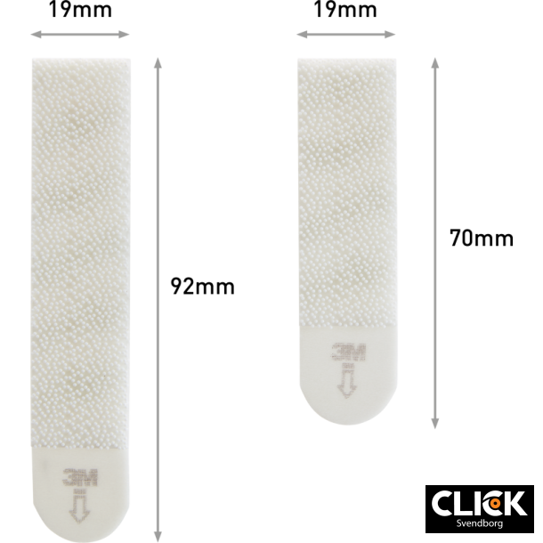 3M Command Strips V-Pack hvid 4 Sets M + 8 Sets