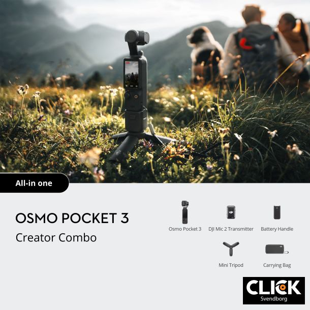DJI Osmo Pocket 3 Creator Combo: Det Ultimative Kreativitetsvrktj til Indholdsskabere