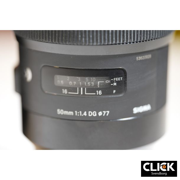 Brugt Sigma 50mm f/1,4 DG HSM Art til Sony E-mount