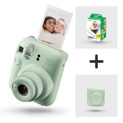 Fujifilm Instax Mini 12 Mint Grn (kamera + taske + film)