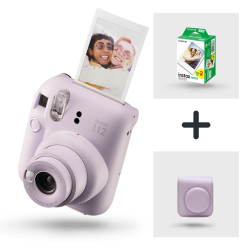 Fujifilm Instax Mini 12 Lilla (kamera + taske + film)