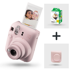 Fujifilm Instax Mini 12 Blossom Pink (kamera + taske + film)