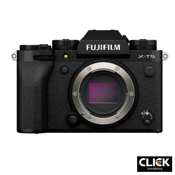 Fujifilm X-T5 Hus Black (Kb XF27mm samtidigt og f 1500,- i rabat)