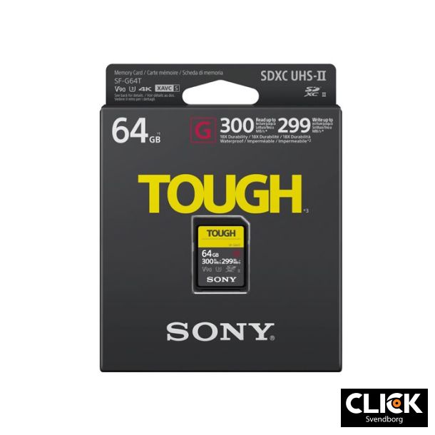 SONY 64Gb SD TOUGH SF-G 300/299MB/S SDXC UHS-II