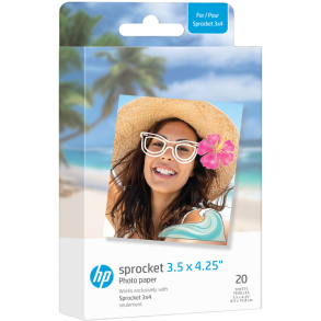 HP Sprocket Zink paper 3,5x4,25 20-pack