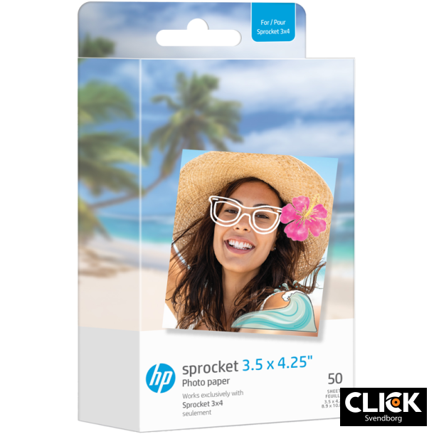 HP Sprocket Zink paper 3,5x4,25 50-pack