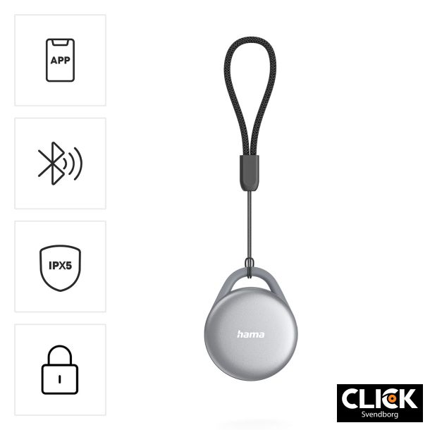 Hama Bluetooth N�glefinder � Apple &amp; Android � Genopladelig � Gr�