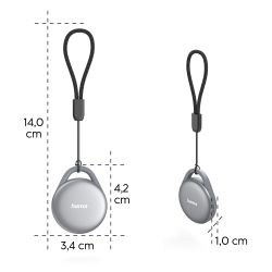 Hama Bluetooth N�glefinder � Apple &amp; Android � Genopladelig � Gr�