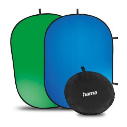 Hama Foldbar Baggrund 2-i-2 Grn/Bl 150x200 cm