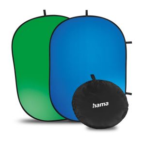 Hama Foldbar Baggrund 2-i-2 Grn/Bl 150x200 cm