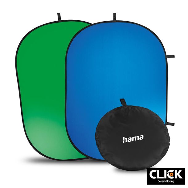 Hama Foldbar Baggrund 2-i-2 Grn/Bl 150x200 cm