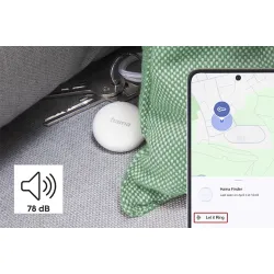 Hama Key Finder  Bluetooth GPS Tracker til Android "Find min enhed" App, Hvid
