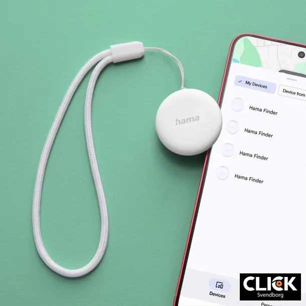 Hama Key Finder  Bluetooth GPS Tracker til Android "Find min enhed" App, Hvid