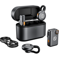 Hollyland LARK M2S Combo Wireless Lavalier Microphone Combo (Space Gray)