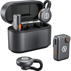 Hollyland LARK M2S Mini Combo Wireless Lavalier Microphone Mini Combo (Space Gray)