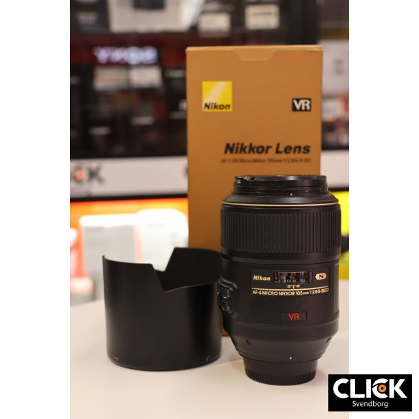 Brugt Nikon AF-S 105mm f/2.8G IF-ED VR Micro