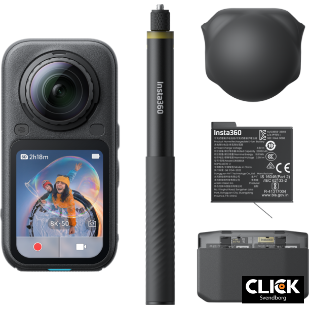 Insta360 X6 Essentials Bundle Midnight Black