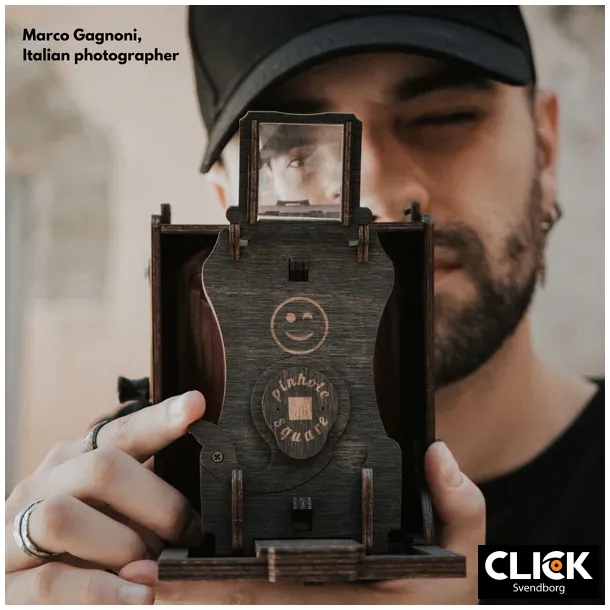 JollyLook Pinhole Square Dark Brown DIY kamera Kit bygselv