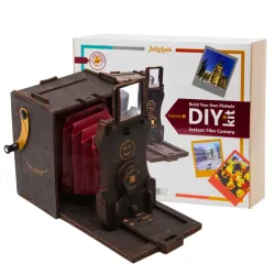 JollyLook Pinhole Square Dark Brown DIY kamera Kit bygselv