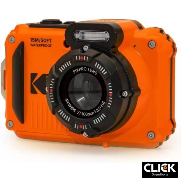 Kodak Pixpro WPZ2 Orange (Kit med ekstra batteri og 16Gb memorykort)