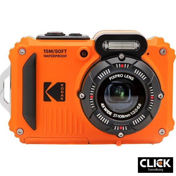Kodak Pixpro WPZ2 Orange (Kit med ekstra batteri og 16Gb memorykort)