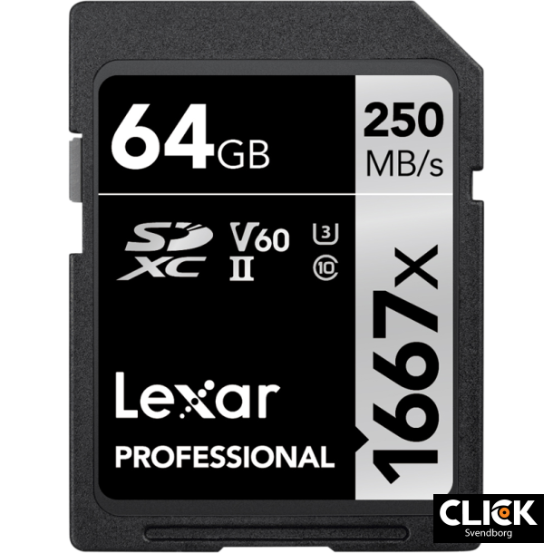 Lexar 1667X 64Gb SDXC UHS-II U3 (V60) R250/W120