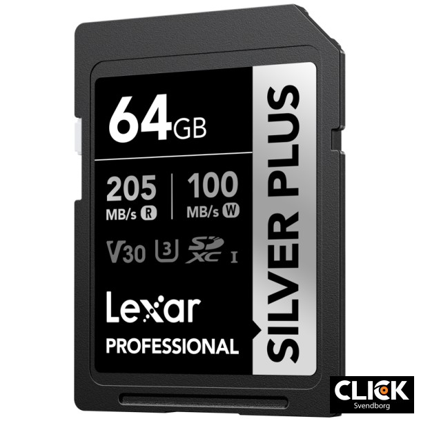 Lexar 1066x 64Gb SDXC Professional SILVER Plus UHS-I/U3/A2/4K R205/W100 (V30)