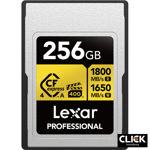 Lexar 256GB CFexpress 4.0 Pro Gold, VPG400/IP68, R1800/W1650 (Type A)