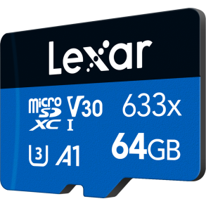 Lexar 633X 64GB microSDHC/SDXC (V30) R95/W45
