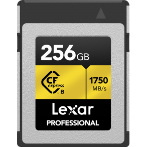 Lexar CFexpress 256GB Pro Gold R1750/W1500 (Type B Kort)