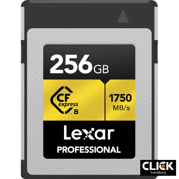 Lexar CFexpress 256GB Pro Gold R1750/W1500 (Type B Kort)