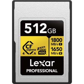Lexar CFexress 512GB Professional GOLD 4.0 Type A VPG400