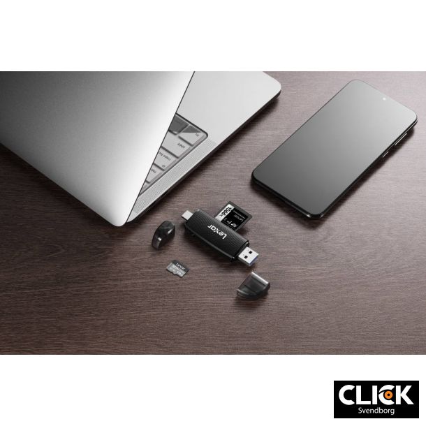 Lexar Cardreader Dual Slot USB-A/C (microSD and SD cards)