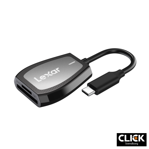 Lexar Cardreader SD &amp; microSD (LRW470U) UHS-II Dual-Slot Reader (USB-C)
