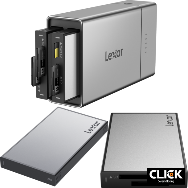 Lexar Professional Workflow Go Kit med Dual SD-lser og 2TB SSD
