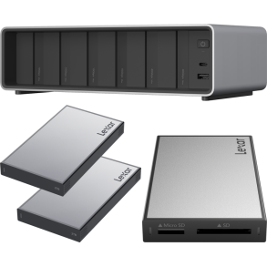 Lexar Professional Workflow Pro with Thunderbolt4 uplink I with SD/microSD reader and 2x2TB SSD