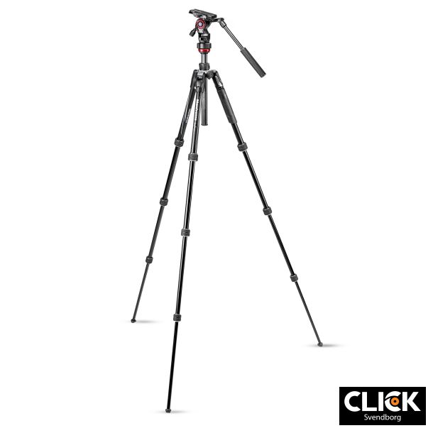 MANFROTTO Befree Advanced Live Twist Sort Stativkit Video Aluminium