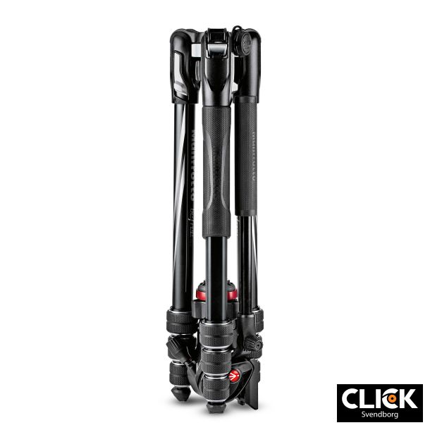 MANFROTTO Befree Advanced Live Twist Sort Stativkit Video Aluminium