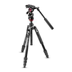 MANFROTTO Befree Advanced Live Twist Sort Stativkit Video Aluminium