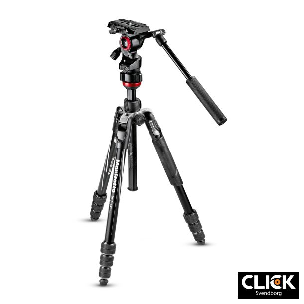MANFROTTO Befree Advanced Live Twist Sort Stativkit Video Aluminium