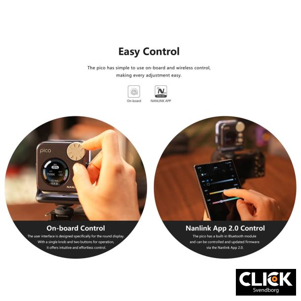 Nanlite Pico LED Mini Pocket Light Black